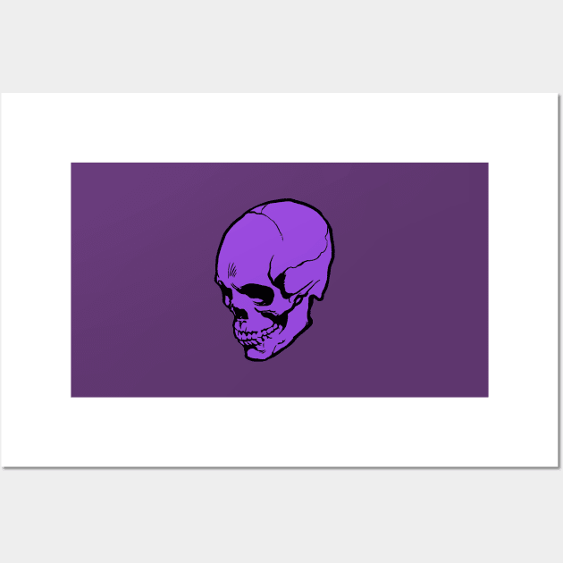 Skull- purple Wall Art by deimos-remus